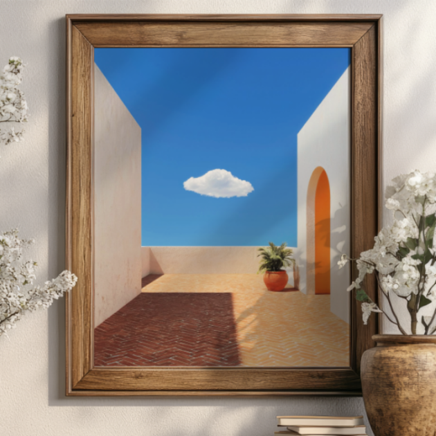 Dreamy Mediterranean Abstract