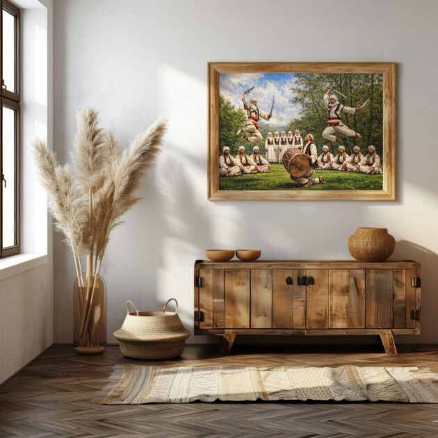 Fine Art Canvas Print - Vallja e Shpatave/interpretim verior