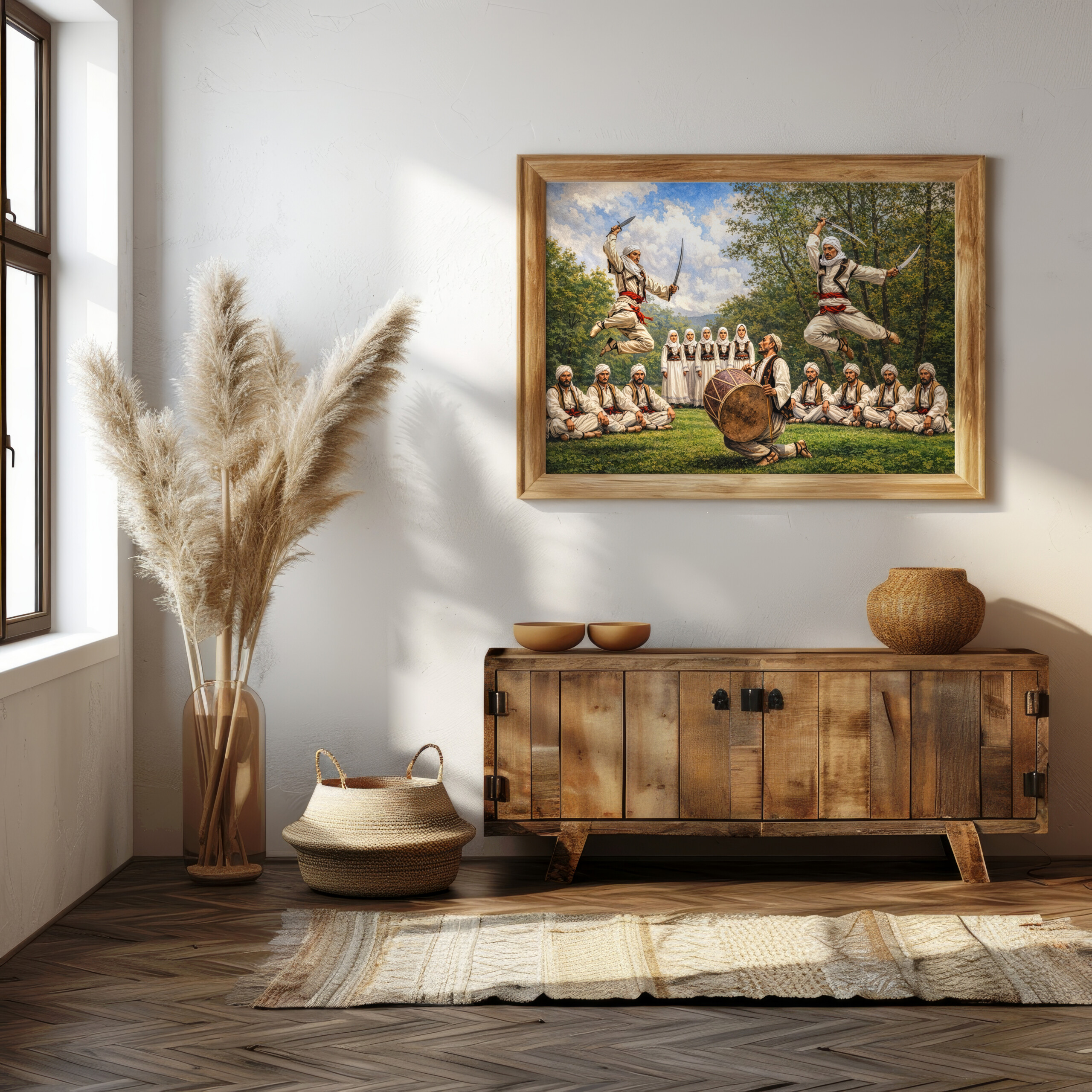 Fine Art Canvas Print - Vallja e Shpatave/interpretim verior